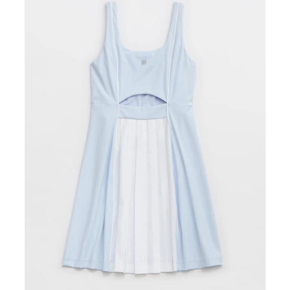 Pickletini Margot Pleat Dress XXL 2X Blue Pickleball Tennis Athleisure